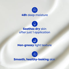 NIVEA Smooth Body Lotion | 48H Smoother Skin, 625 ml