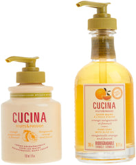 Cucina Hand Care Duo by Fruits & Passion - Sanguinelli Orange and Fennel - 200 ml Hand Soap & 150 ml Hand Cream