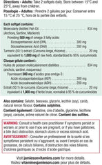 Jamieson No Fishy Aftertaste Omega-3 and Turmeric