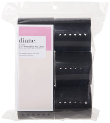 Diane Magnetic Roller Set, Black, 2-1/2 Inch, 6 Count, D2726