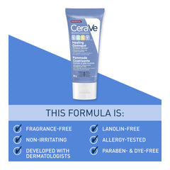 CeraVe BABY Multi-purpose Healing OINTMENT Cream. Prevent Baby Diaper Rash, Chafed skin/Lips, Dry & Cracked heels & feet. Petroleum jelly with Ceramides & Vitamin E. Slugging Cream, sensitive skin, lanolin-free, Fragrance-Free, Travel Size, 85G