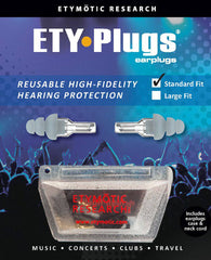 Etymotic ETY-Plugs High Fidelity Earplugs, Standard Fit, Frost Tip