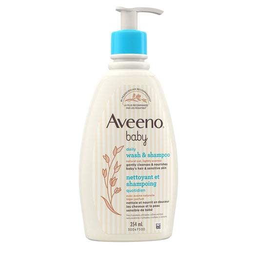 Aveeno Baby Wash & Shampoo 354ml, 354 Milliliters