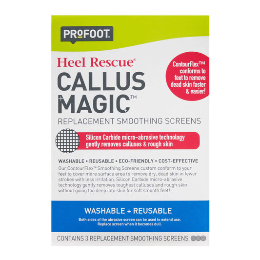 PROFOOT Heel Rescue Callus Magic™ Replacement Smoothing Screens, Contains 3 Replacement Smoothing Screens