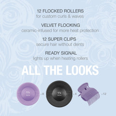 Conair Xtreme Instant Heat Jumbo And Super Jumbo Hot Rollers; Bonus Super Clips Included - Amazon Exclusive