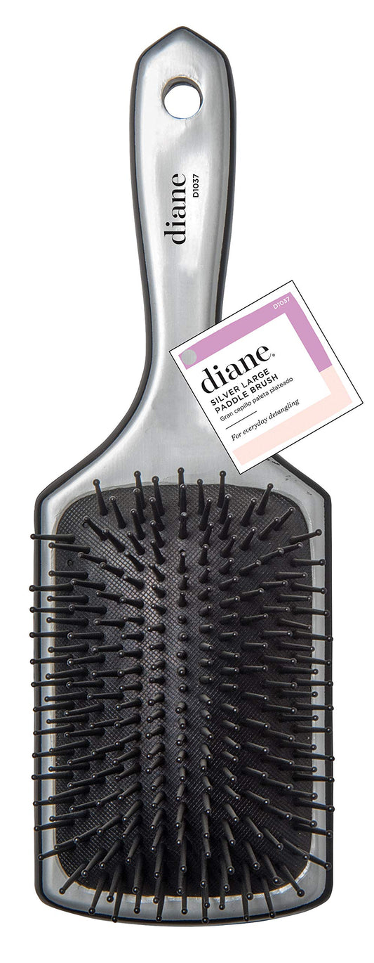 Fromm International Diane Silver Cushion Paddle Brush, Large