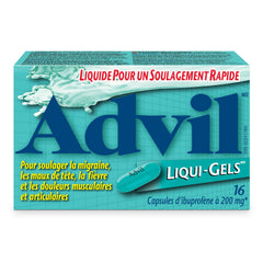 Advil Regular Strength Ibuprofen Pain Relief Liquid-Gels, Fast Acting Pain Relief for Migraine, Arthritis, Back, Neck, Joint, and Muscle Relief, 200mg (16 Count)