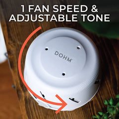 Marpac Dohm Uno White Noise Machine | real Fan Inside for Non-Looping White Noise | Sound Machine for Travel, Office privacy, Sleep Therapy | for Adults & baby | 101 Night Trial