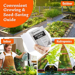 survival garden seeds 15,000+ Non-gmo Heirloom Vegetable Seeds 32 Variety Pack - Zecoya