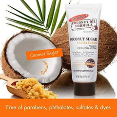 Palmer's Coconut Oil Formula Coconut Sugar Facial Scrub Exfoliator, 3.17 Ounce (Pack of 1)