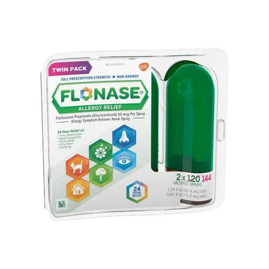 Flonase Allergy Relief Nasal Spray Twin Pack 2 X 144 - Zecoya