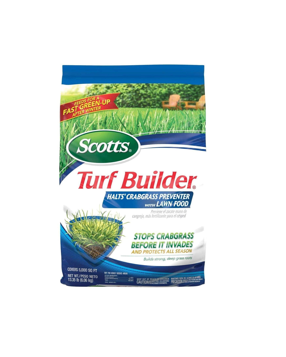 Scotts Turf Builder Covers up to 5,000 sq. ft.