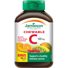 Chewable Vitamin C 500 mg Mixed 3 Flavours - Zecoya